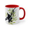 Orca Killer Whale In Kelp Ink Art Accent Coffee Mug 11Oz