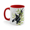 Orca Killer Whale In Kelp Ink Art Accent Coffee Mug 11Oz
