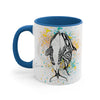 Orca Killer Whale Love Splash Ink Accent Coffee Mug 11Oz