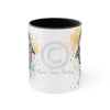 Orca Killer Whale Love Splash Ink Accent Coffee Mug 11Oz