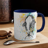 Orca Killer Whale Love Splash Ink Accent Coffee Mug 11Oz