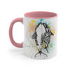 Orca Killer Whale Love Splash Ink Accent Coffee Mug 11Oz