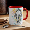 Orca Killer Whale Love Splash Ink Accent Coffee Mug 11Oz