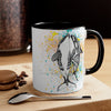 Orca Killer Whale Love Splash Ink Accent Coffee Mug 11Oz