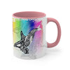 Orca Killer Whale Tlingit Tribal Rainbow Ink Accent Coffee Mug 11Oz