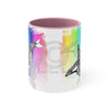 Orca Killer Whale Tlingit Tribal Rainbow Ink Accent Coffee Mug 11Oz