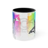 Orca Killer Whale Tlingit Tribal Rainbow Ink Accent Coffee Mug 11Oz Black /