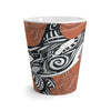 Orca Killer Whale Tribal Burnt Orange Ink Art Latte Mug Mug