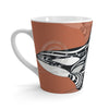Orca Killer Whale Tribal Burnt Orange Ink Art Latte Mug Mug