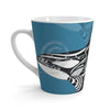 Orca Killer Whale Tribal Indigo Blue Ink Art Latte Mug Mug