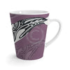 Orca Killer Whale Tribal Mauve Purple Ink Art Latte Mug 12Oz Mug