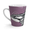 Orca Killer Whale Tribal Mauve Purple Ink Art Latte Mug Mug