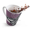 Orca Killer Whale Tribal Mauve Purple Ink Art Latte Mug Mug