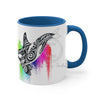 Orca Killer Whale Tribal Rainbow Tlingit Ink Accent Coffee Mug 11Oz