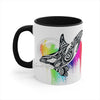 Orca Killer Whale Tribal Rainbow Tlingit Ink Accent Coffee Mug 11Oz