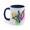Orca Killer Whale Tribal Rainbow Tlingit Ink Accent Coffee Mug 11Oz