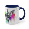 Orca Killer Whale Tribal Rainbow Tlingit Ink Accent Coffee Mug 11Oz