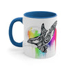 Orca Killer Whale Tribal Rainbow Tlingit Ink Accent Coffee Mug 11Oz Blue /