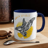 Orca Killer Whale Tribal Spirit Yellow Ink Accent Coffee Mug 11Oz