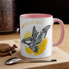 Orca Killer Whale Tribal Spirit Yellow Ink Accent Coffee Mug 11Oz