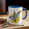Orca Killer Whale Tribal Spirit Yellow Ink Accent Coffee Mug 11Oz