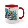 Orca Killer Whale Tribal Tlingit Dreams Ink Accent Coffee Mug 11Oz