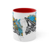 Orca Killer Whale Tribal Tlingit Dreams Ink Accent Coffee Mug 11Oz Red /