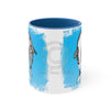 Orca Killer Whales Love Tribal Blue Ink Accent Coffee Mug 11Oz /