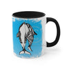 Orca Killer Whales Love Tribal Blue Ink Accent Coffee Mug 11Oz Black /