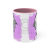 Orca Killer Whales Love Tribal Pink Ink Accent Coffee Mug 11Oz /