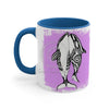 Orca Killer Whales Love Tribal Pink Ink Accent Coffee Mug 11Oz