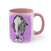 Orca Killer Whales Love Tribal Pink Ink Accent Coffee Mug 11Oz