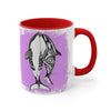 Orca Killer Whales Love Tribal Pink Ink Accent Coffee Mug 11Oz