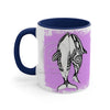 Orca Killer Whales Love Tribal Pink Ink Accent Coffee Mug 11Oz