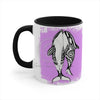 Orca Killer Whales Love Tribal Pink Ink Accent Coffee Mug 11Oz