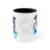 Orca Killer Whales Play Watercolor Ink Accent Coffee Mug 11Oz Black /
