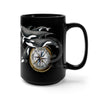 Orca Pod Ad Compass Black Mug 15Oz