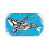 Orca Spirit Doodle Tribal Blue Bath Mat Large 34X21 Home Decor
