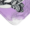 Orca Spirit Doodle Tribal Pink Bath Mat Home Decor