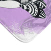 Orca Spirit Doodle Tribal Pink Bath Mat Home Decor