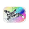 Orca Spirit Doodle Tribal Rainbow Bath Mat Small 24X17 Home Decor