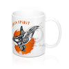 Orca Spirit Orange Tribal Ink Art Mug 11Oz