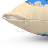 Orca Tribal Beige Watercolor Art Square Pillow Home Decor