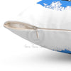 Orca Tribal Blue Watercolor Art Square Pillow Home Decor