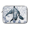 Orca Whale Ancient Blue Laptop Sleeve 13