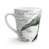 Orca Whale Ancient Green Vintage Map White Latte Mug Mug