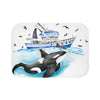 Orca And The Boat Bath Mat Small 24X17 Home Decor