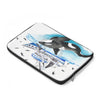 Orca Whale And The Boat Watercolor Ink Laptop Sleeve