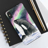 Orca Whale Aurora Borealis Stars Watercolor Case Mate Tough Phone Cases