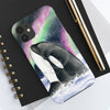 Orca Whale Aurora Borealis Stars Watercolor Case Mate Tough Phone Cases